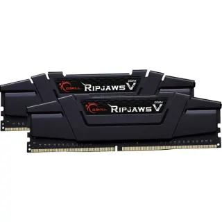G.Skill DIMM 32 GB DDR4-3200 (2x 16 GB) Dual-Kit, Arbeitsspeicher (schwarz, F4-3200C16D-32GVK, Ripjaws V, INTEL XMP)