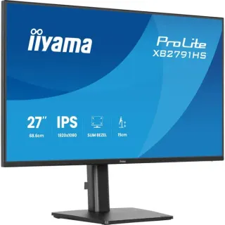 iiyama ProLite XB2791HS-B1, LED-Monitor (68.6 cm (27 Zoll), schwarz (matt), FullHD, IPS, HDMI, DP, Lautsprecher, Höhenverstellung, 120Hz Panel)