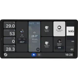 Shelly Wall Display X2i, Bedienteil (silber)