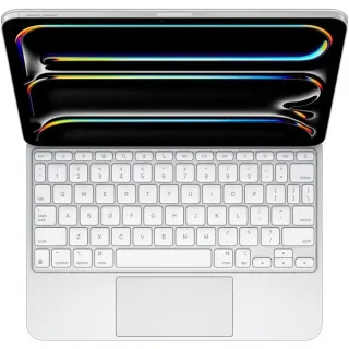 Apple Magic Keyboard für 11" iPad Pro (M4), Tastatur (weiß, US-Layout, Scherenmechanik)
