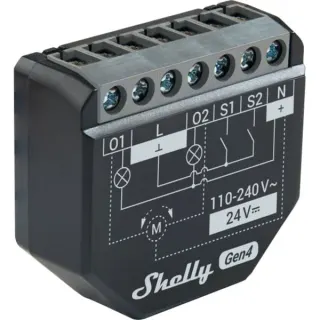 Shelly 2PM Gen4, Relais (schwarz, 4er Pack)