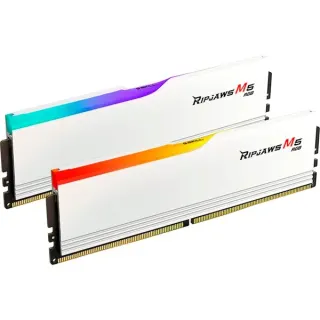 G.Skill DIMM 64 GB DDR5-6000 (2x 32 GB) Dual-Kit, Arbeitsspeicher (weiß, F5-6000J3040G32GX2-RM5RW, Ripjaws M5 RGB, INTEL XMP)