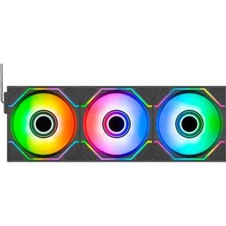 Thermaltake SWAFAN 140 EX INFINITY, Gehäuselüfter (schwarz, 3er-Pack, 144 mm)