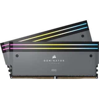 Corsair DIMM 32 GB DDR5-6000 (2x 16 GB) Dual-Kit, Arbeitsspeicher (grau, CMP32GX5M2B6000Z30, Dominator Titanium, AMD EXPO)