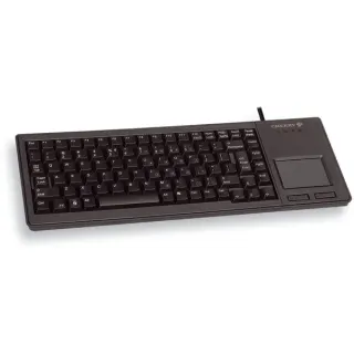 CHERRY XS Touchpad Keyboard G84-5500, Tastatur (schwarz, DE-Layout, Rubberdome)