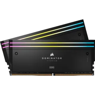 Corsair DIMM 32 GB DDR5-6400 (2x 16 GB) Dual-Kit, Arbeitsspeicher (schwarz, CMP32GX5M2B6400C32, Dominator Titanium, INTEL XMP)