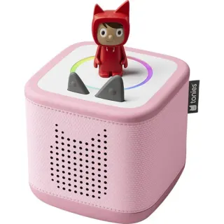 tonies Toniebox 2 Rosa Starter Set Kreativ-Tonie Rot, Lautsprecher