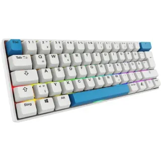 Sharkoon SKILLER SGK50 S4 Gen2 PBT, Gaming-Tastatur (weiß, DE-Layout, Gateron G Pro 3.0 Yellow)