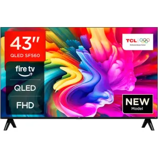 TCL 43SF560, QLED-Fernseher (109 cm (43 Zoll), schwarz, FullHD, Triple Tuner, Fire TV)