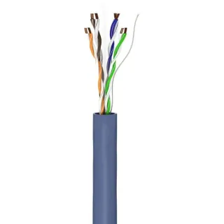 goobay Netzwerkkabel Cat.6a, U/UTP (blau, 100 Meter)