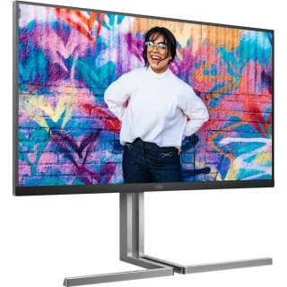 AOC U32U3CV, LED-Monitor (80 cm (31.5 Zoll), schwarz, UltraHD/4K, Nano IPS, USB Hub, KVM)