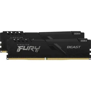 Kingston FURY DIMM 16 GB DDR4-3600 (2x 8 GB) Dual-Kit, Arbeitsspeicher (schwarz, KF436C17BBK2/16, Beast, INTEL XMP)