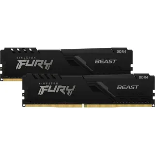 Kingston FURY DIMM 64 GB DDR4-3200 (2x 32 GB) Dual-Kit, Arbeitsspeicher (schwarz, KF432C16BBK2/64, Beast, INTEL XMP)