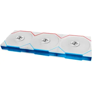 Lian Li UNI FAN TL FLEX 120 Wireless, Gehäuselüfter (weiß, Reverse, 3er Pack mit Controller, 120 mm)