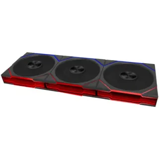 Lian Li UNI FAN TL FLEX 120 Wireless, Gehäuselüfter (schwarz, Reverse, 3er Pack mit Controller, 120 mm)