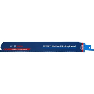 Bosch Professional EXPERT Säbelsägeblatt ‘Medium-Thick Tough Metal’ S 1155 HHM, 3 Stück (Länge 225mm)