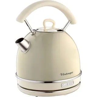 Ariete Vintage Wasserkocher Beige, rund (beige, 2.000 Watt, 1,7 Liter, B-Ware)
