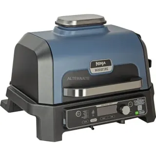 Ninja Woodfire Pro Connect XL Outdoor Elektrogrill & Smoker (blau/schwarz, 1.700 Watt)