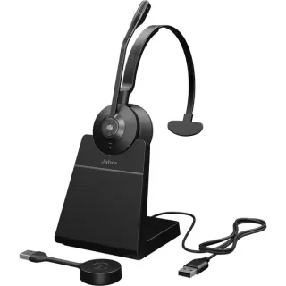 Jabra Engage 55 SE - USB-A MS Mono, Headset (schwarz, Mono, USB-A, MS, mit Ladestation)