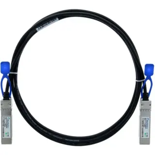 BlueOptics BlueLAN Direct Attach Kabel kompatibel zu Fortinet FN-CABLE-SFP28-1 (schwarz, 1 Meter)