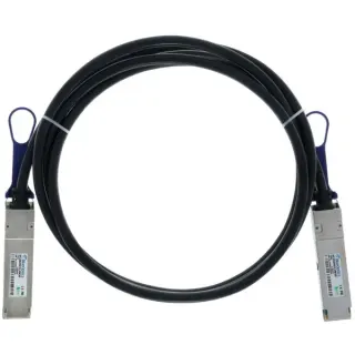BlueOptics BlueLAN Direct Attach Kabel kompatibel zu Allied Telesis AT-QSFP28-3CU QSFP28 (schwarz, 3 Meter)