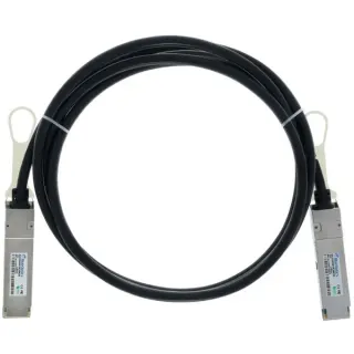 BlueOptics BlueLAN Direct Attach Kabel kompatibel zu Dell Networking 332-1662 QSFP (schwarz, 1 Meter)