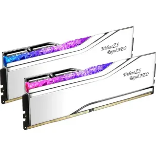 G.Skill DIMM 32 GB DDR5-8000 (2x 16 GB) Dual-Kit, Arbeitsspeicher (silber, F5-8000J3848H16GX2-TR5NS, Trident Z5 Royal Neo, AMD EXPO)