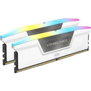 Corsair DIMM 32 GB DDR5-6000 (2x 16 GB) Dual-Kit, Arbeitsspeicher (weiß, CMH32GX5M2B6000Z30W, Vengeance RGB, INTEL XMP, AMD EXPO)