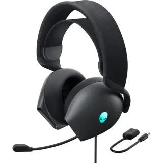 Dell Alienware AW520H Lunar Light, Gaming-Headset (schwarz/hellgrau, kabelgebundenes Gamingheadset (USB, 3,5 mm Stecker))