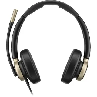 HP Poly Mission 825 kabelgebundenes Stereo-USB-Headset BULK (schwarz, USB Type-C und Type-A, PU-Leder-Ohrpolster (Oberflächenmaterial))