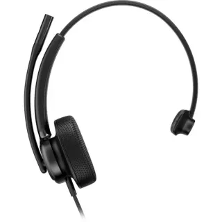 HP Poly Mission 415 Mono-USB-Headset (kabelgebunden) BULK (schwarz, USB Type-C und Type-A, PU-Leder-Ohrpolster (Oberflächenmaterial))