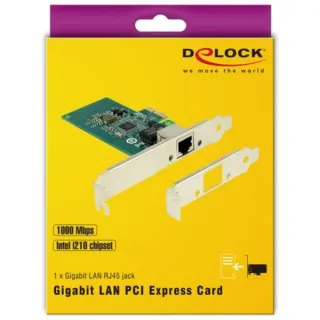 DeLOCK PCIe > 1 x Gigabit LAN, LAN-Adapter