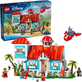 LEGO 43268 Disney Classic Das Strandhaus aus „Lilo und Stitch“, Konstruktionsspielzeug