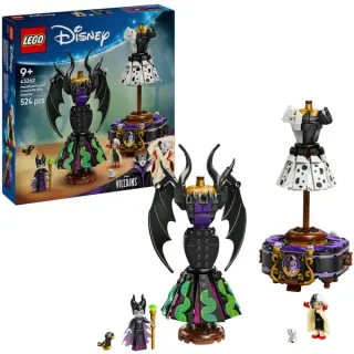 LEGO 43262 Disney Classic Die Kleider von Malefiz & Cruella de Vil, Konstruktionsspielzeug