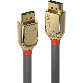 Lindy DisplayPort 1.2 Kabel, Gold Line (grau, 15m)
