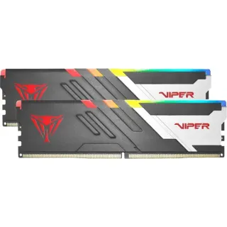 Patriot DIMM 64 GB DDR5-5600 (2x 32 GB) Dual-Kit, Arbeitsspeicher (schwarz, PVVR564G560C40K, Viper Venom RGB, INTEL XMP)