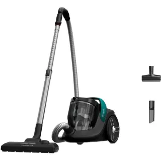 Rowenta Green Force Cyclonic Max RO7B12, Bodenstaubsauger (schwarz/türkis, B-Ware)