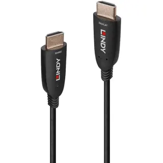 Lindy Fibre Optic Hybrid HDMI 2.1 8K60 Kabel (schwarz, 30 Meter, AOC-Kabel)