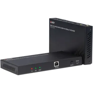 Lindy 100m HDBaseT KVM Extender, HDMI Verlängerung (schwarz)