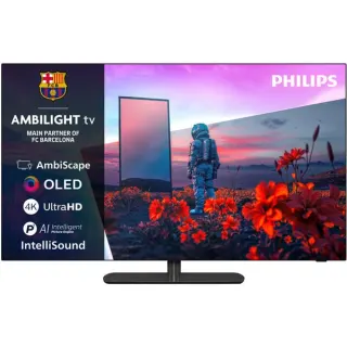 Philips 65OLED811/12, OLED-Fernseher (164 cm (65 Zoll), schwarz/grau, UltraHD/4K, Ambilight 3-seitig, 120Hz Panel)