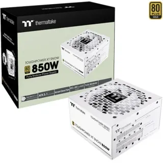 Thermaltake Toughpower XT 850W Snow, PC-Netzteil (weiß, 1x 12-Pin High Power GPU, 4x PCIe, Kabelmanagement, 850 Watt)