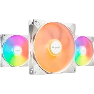 be quiet! Light Wings LX 140mm PWM White Triple Pack, Gehäuselüfter (weiß, 3er-Pack, 140 mm)