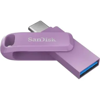 SanDisk Ultra Dual Drive Go USB Type-C 256 GB, USB-Stick (lila, USB-A 3.2 Gen 1, USB-C 3.2 Gen 1)