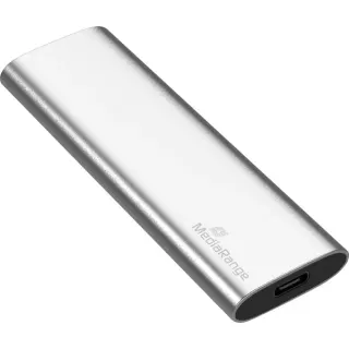 MediaRange 480 GB, Externe SSD (silber, USB-C 3.2 Gen 2 (10 Gbit/s))