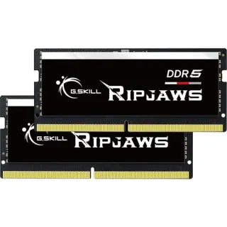 G.Skill SO-DIMM 32 GB DDR5-5200 (2x 16 GB) Dual-Kit, Arbeitsspeicher (schwarz, F5-5200S3838A16GX2-RS, Ripjaws, INTEL XMP)