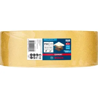 Bosch Professional Expert C470 Schleifblatt, 93mm, K60 (50 Meter Rolle, für Schwingschleifer, zum Handschleifen)
