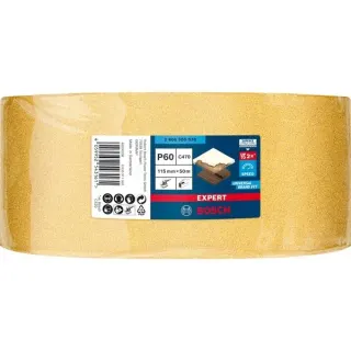 Bosch Professional Expert C470 Schleifblatt, 115mm, K60 (50 Meter Rolle, für Schwingschleifer, zum Handschleifen)