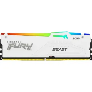 Kingston FURY DIMM 32 GB DDR5-5600 , Arbeitsspeicher (weiß, KF556C36BWEA-32, FURY Beast RGB, AMD EXPO)