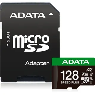 ADATA SPEED PLUS microSDXC 128 GB, Speicherkarte (UHS-I U3, Class 10, V30, A2)