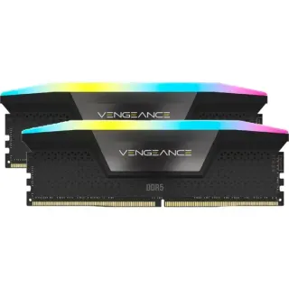 Corsair DIMM 32 GB DDR5-6200 (2x 16 GB) Dual-Kit, Arbeitsspeicher (schwarz, CMH32GX5M2E6200C36, Vengeance RGB)